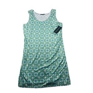 Tango Mango Multicolor Shift Dress Sleeveless Geometric Paisley Women XXL NWT